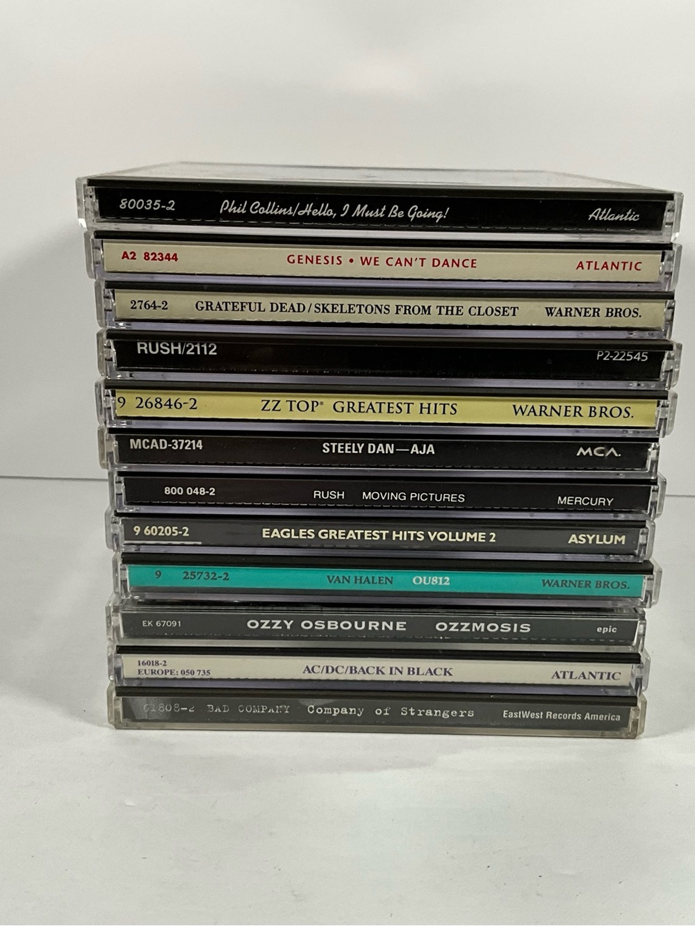 12 CD Classic Rock Lot - ZZ Top, Genesis, Bad Company, Etc.